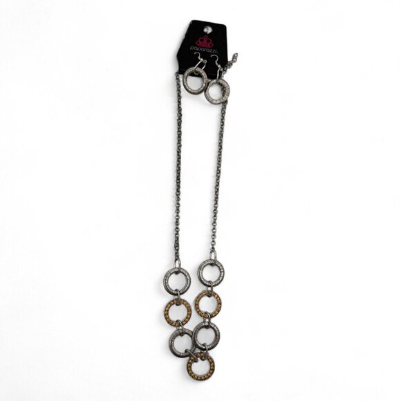 Lot Of 4 Paparazzi Necklaces & Earrings Set With Silver Chains & Various Pendant - Picture 7 of 7